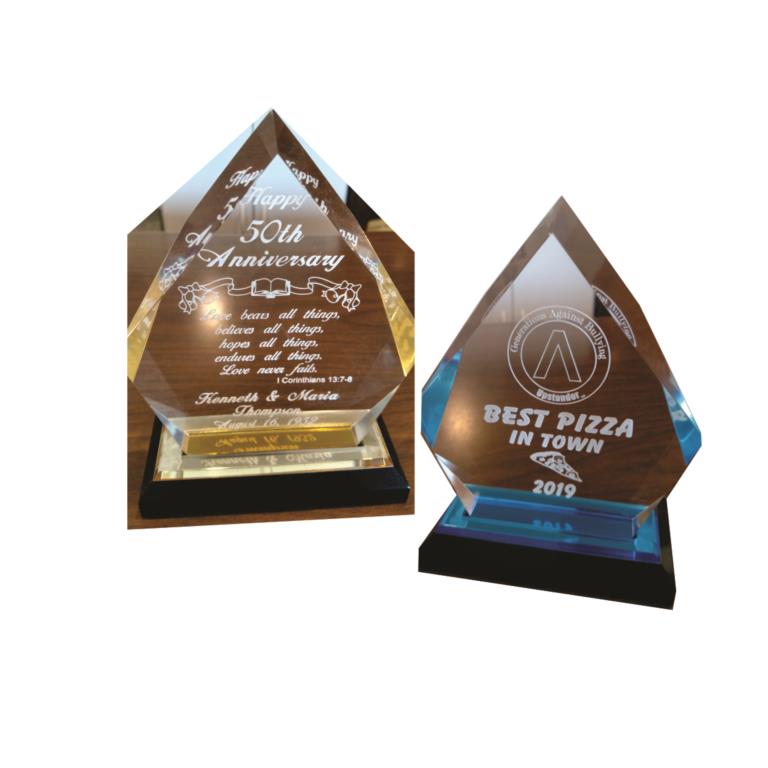 Wide Variety of ENGRAVED AWARDS-Shown: Iceberg Award